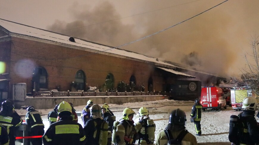 Пожар на цветочном складе в центре Москвы локализован